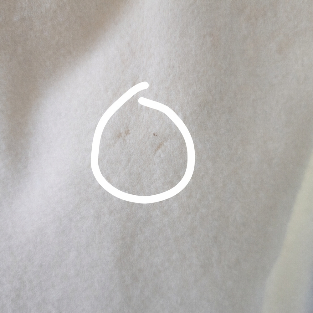 Vintage 1980s Alorna Cream Wool Car Coat | USA Made | Quiet Luxury | Size L - Picture 9 of 11